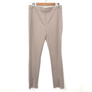 REISS Ponte Stretch Slim Fit Pant - Taupe 10